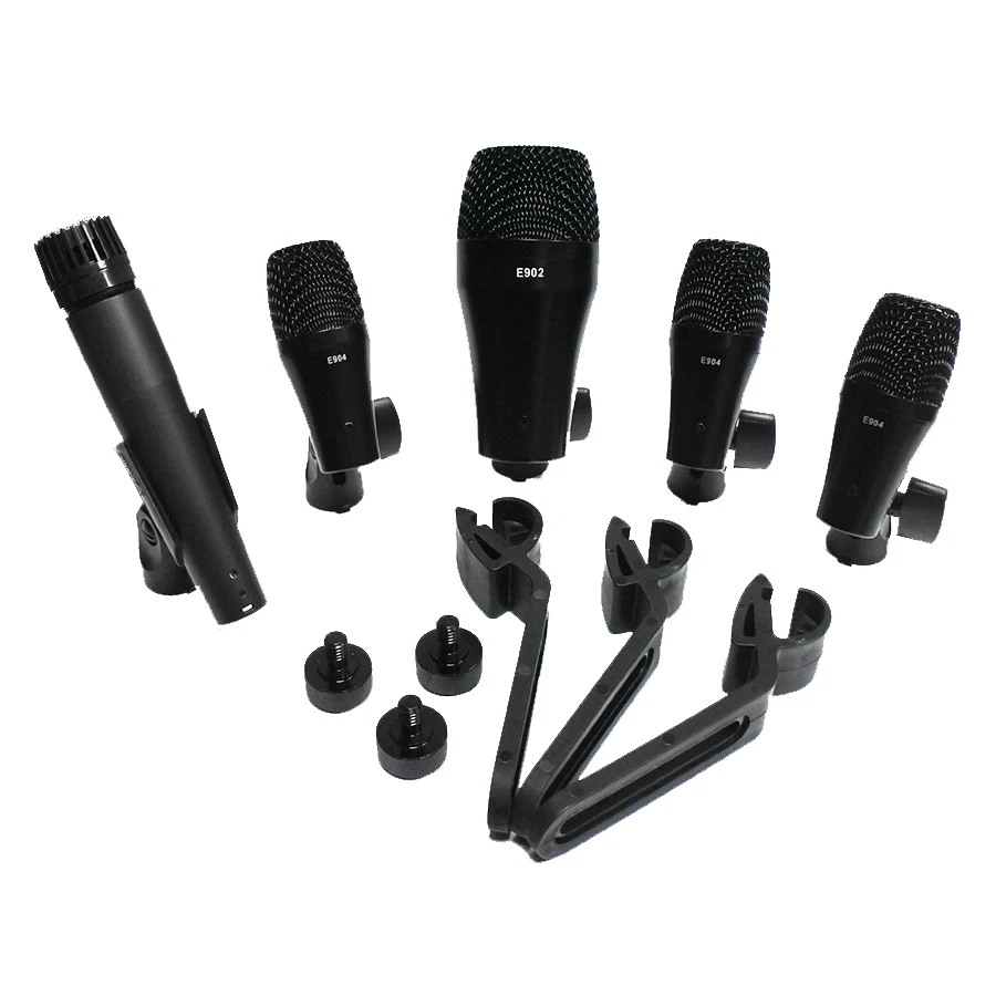 PGA52 PGA56 E902 E904 E906 SM 57 style kick snare Том саксофон труба 5 микрофонов набор инструментов
