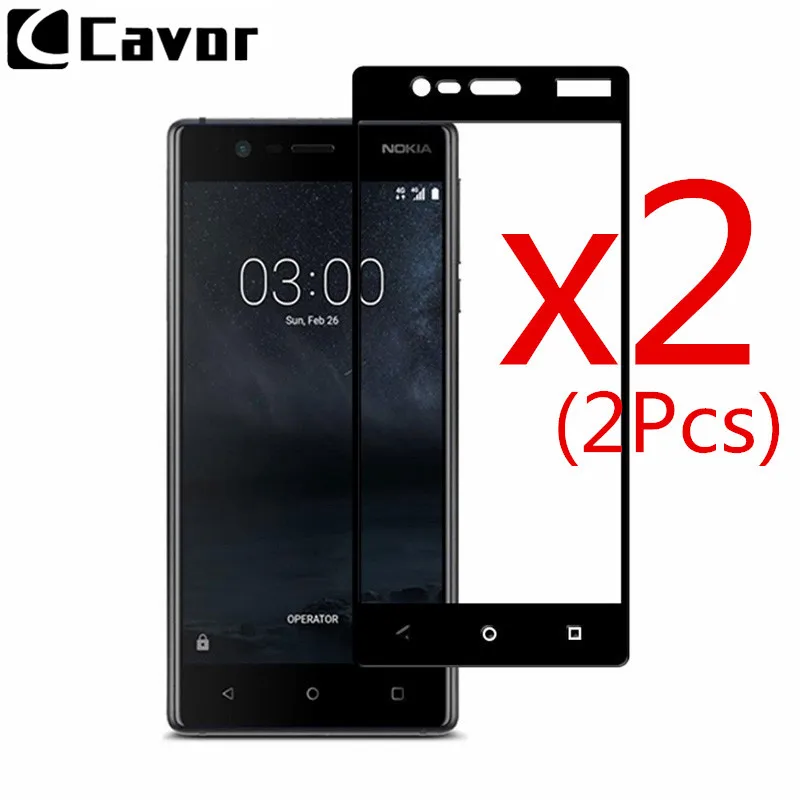 Закаленное стекло для Nokia 3 2 шт. защита экрана Аксессуары мобильных телефонов