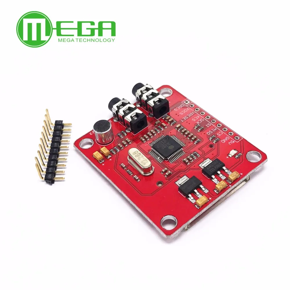VS1053 VS1053B модуль MP3 для Arduino UNO коммутационная плата со слотом SD карты Ogg Запись в
