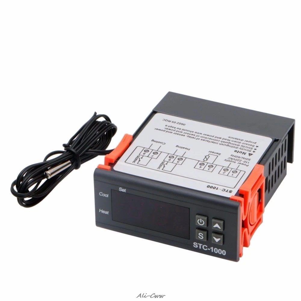 Цифровой регулятор температуры STC1000 110 В 220 В|Оборудование для контроля