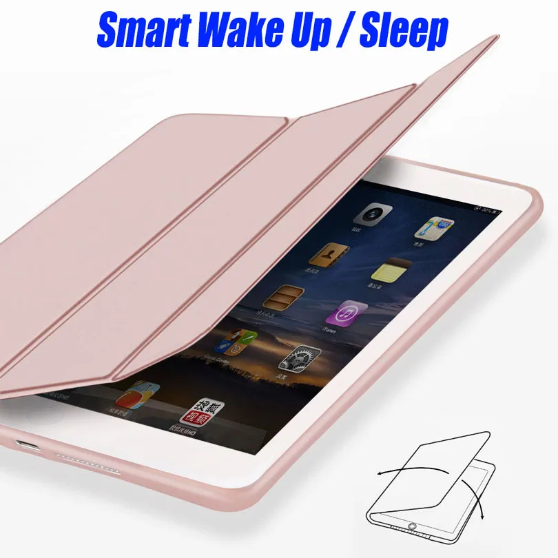 Чехол-накладка из искусственной кожи и силикона для iPad Mini 5 4 3 2 1 тонкий легкий