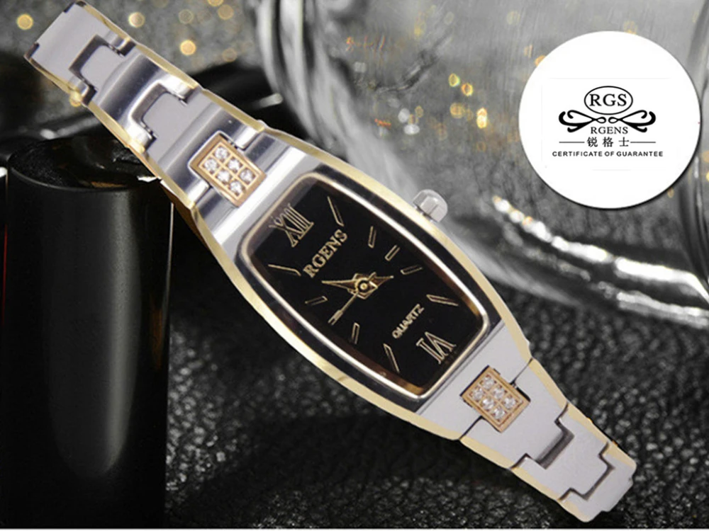 Часы женские кварцевые роскошные модные повседневные наручные из вольфрамовой