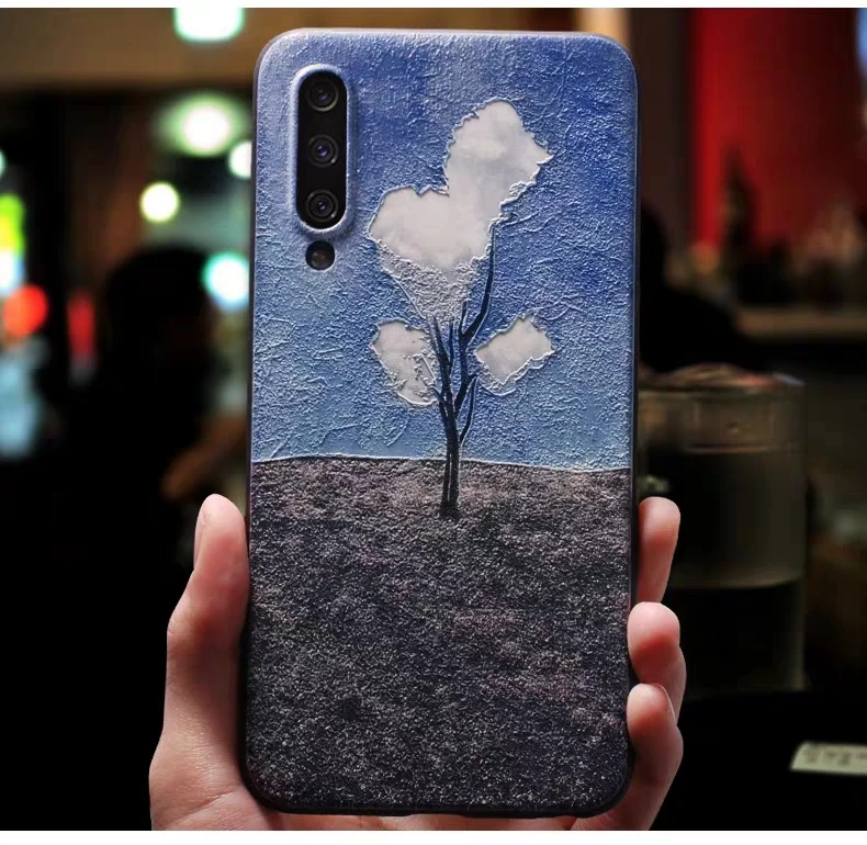 Для samsung A50 A70 A40 A30 A20 A10 чехол КРЫШКА ДЛЯ samsung Galaxy a50 A70 A40 A30 A20 A10 чехол милый цвет: черный, синий Искусство 3d чехол для телефона