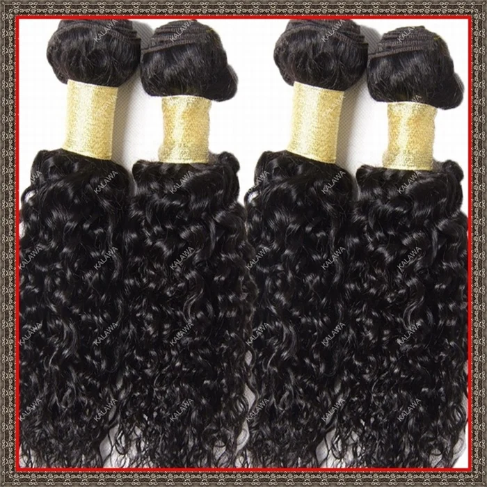 3 шт./лот 100% человеческие волосы сотка необработанные девственница вьющиеся