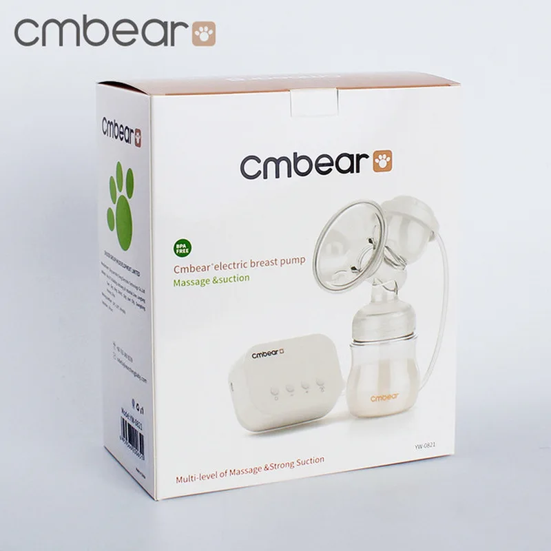 Cmbear Электрический молокоотсос для грудного вскармливания бутылочка для молока для грудного вскармливания USB Массажная Доильная машина всасывающая соска