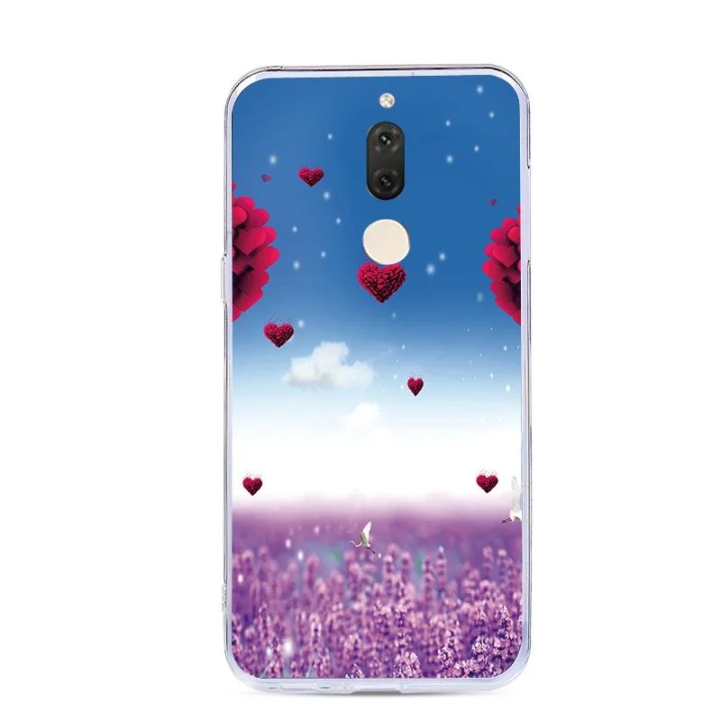Мягкий ТПУ чехол для Huawei Mate 10 Lite 5 9 &quotпрозрачный Рисунок силиконовые чехлы