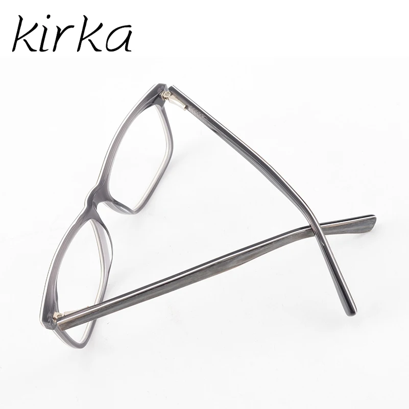 Кирка ацетатные очки для мужчин и женщин унисекс деревянный узор модные ретро оптические очки оправа винтажные очки
