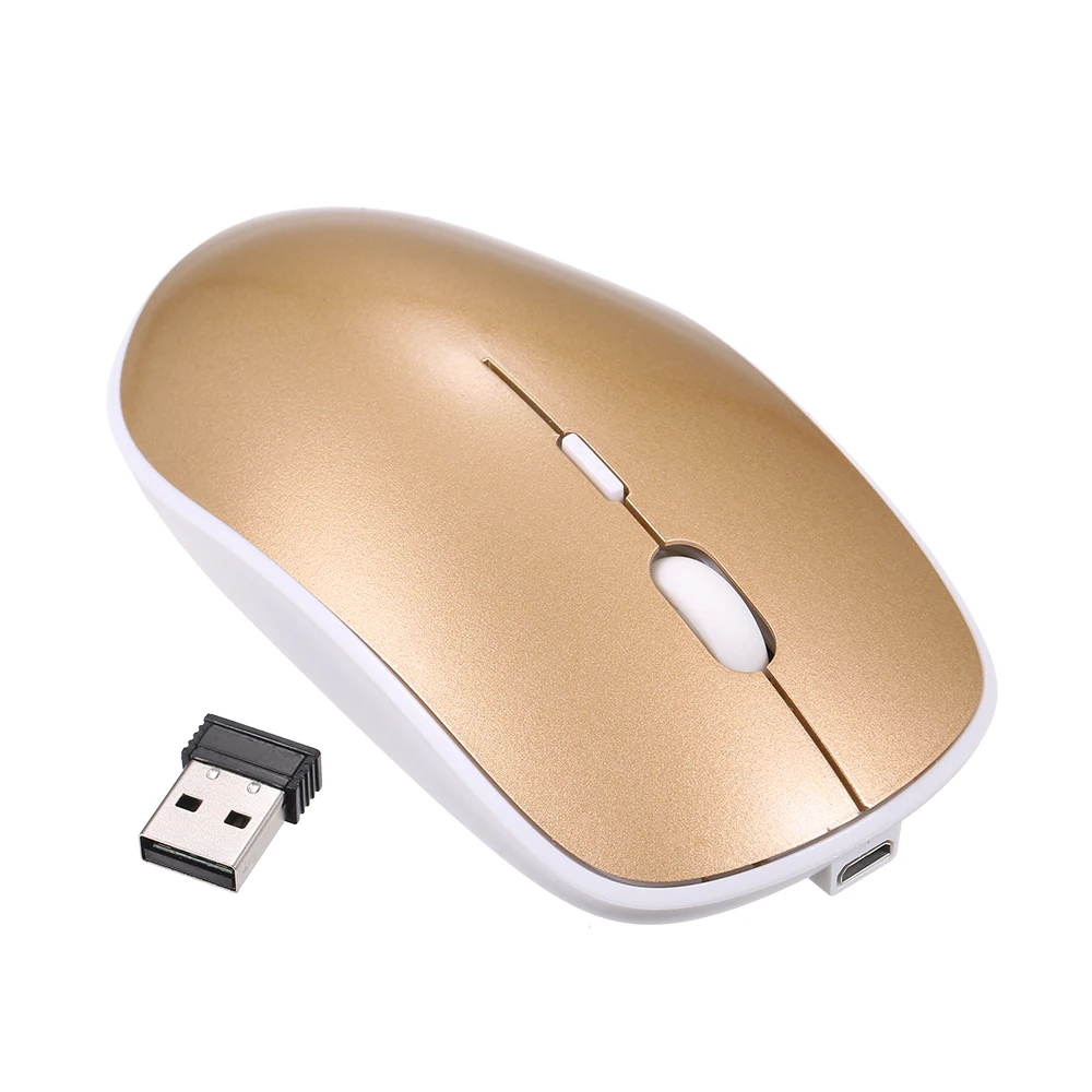 Портативная Мобильная мышь с usb приемником 4 кнопки 2 4G беспроводная 1600DPI