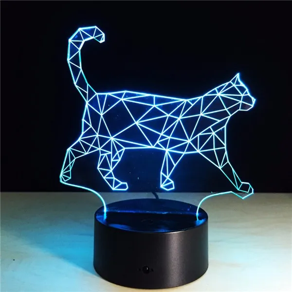 Новейший дизайн, ночник, милый кот, сенсорный выключатель, USB светодиодный светильник для детской спальни, освещение для сна, искусство, кофейная панель, атмосферный Декор