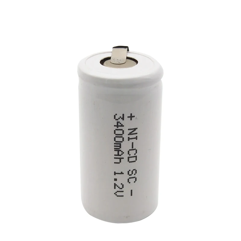 12 шт. SC батарея Ni-CD 3400mah аккумуляторная Замена 1 2 V с tab A расширение батареи NI CD |