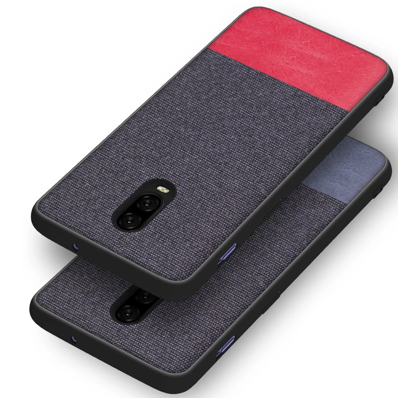 Чехол для Oneplus 6 t мягкий силиконовый бампер с краями роскошный тканевый чехол 5 T