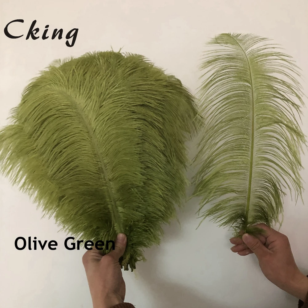 wholesale 100pcs High quality natural real peacock Blue dyed ostrich feathers 6-24inch/15-60cm diy Decorations stage performance