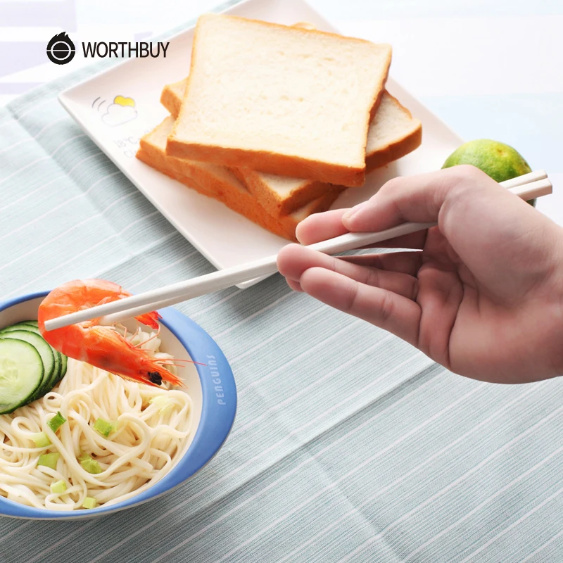 WORTHBUY 10 шт./компл. китайский многоразовые бамбуковые палочки для еды Экологичные