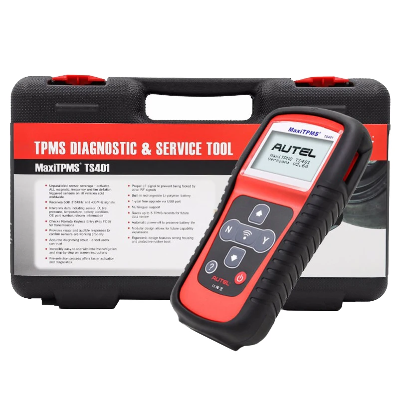 Autel MaxiTPMS TS401 TPMS диагностический и сервисный Инструмент процесс предварительного