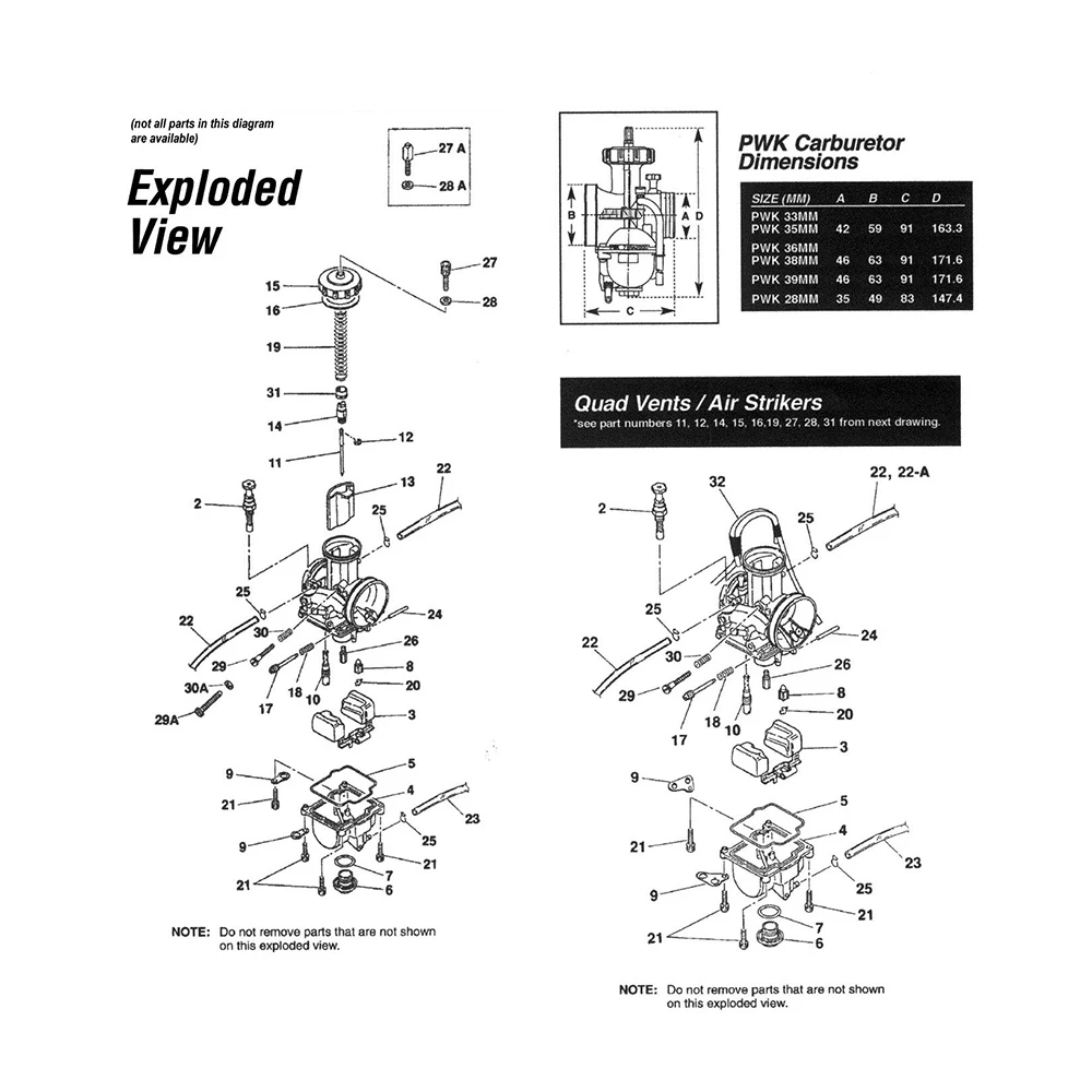 Карбюратор ZS Racing универсальный карбюратор PWK черный 34/36/38/40/42 ZSDTRP двигатель 2T/4T