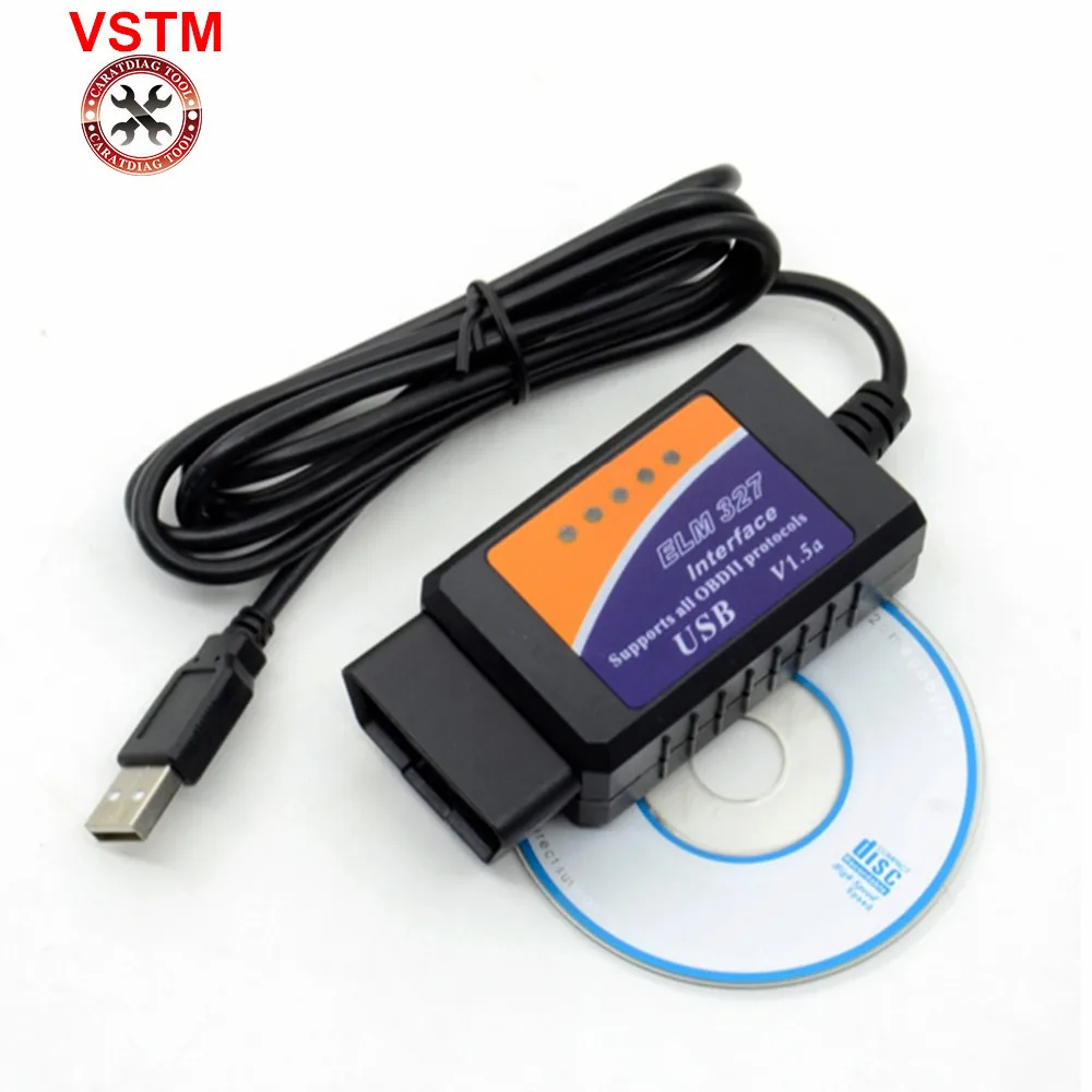 Автомобильный диагностический сканер ELM327 USB V1.5 автомобильный OBD2 ELM 327 V 1 5 OBD 2