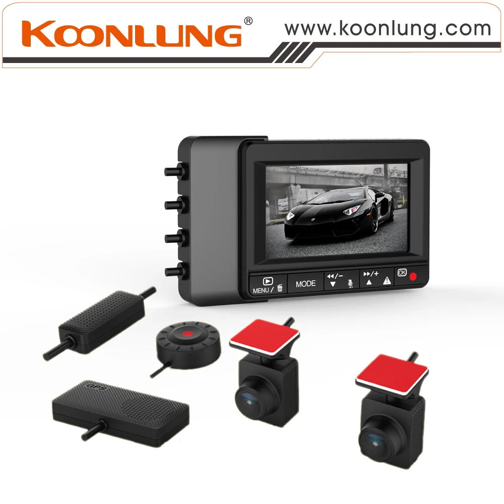 Автомобильный ВИДЕОРЕГИСТРАТОР Koonlung K1S Dual Фотоаппараты 1080 P HD Фотографии с