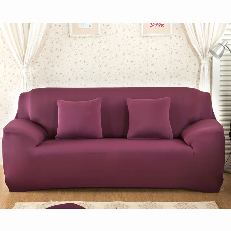 Color 4 Однотонные чехлы для диванов, эластичные Чехлы для диванов, Защитные чехлы для диванов, чехлы для диванов для гостиной, 1 шт - Цвет: Color 4