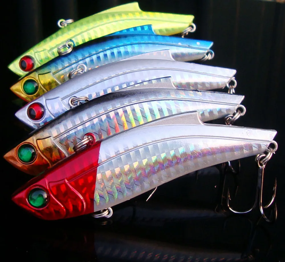 

5PCS Fishing Fish Minnow Crankbaits Hook VIB Lure Baits 9cm/35g Free Shipping