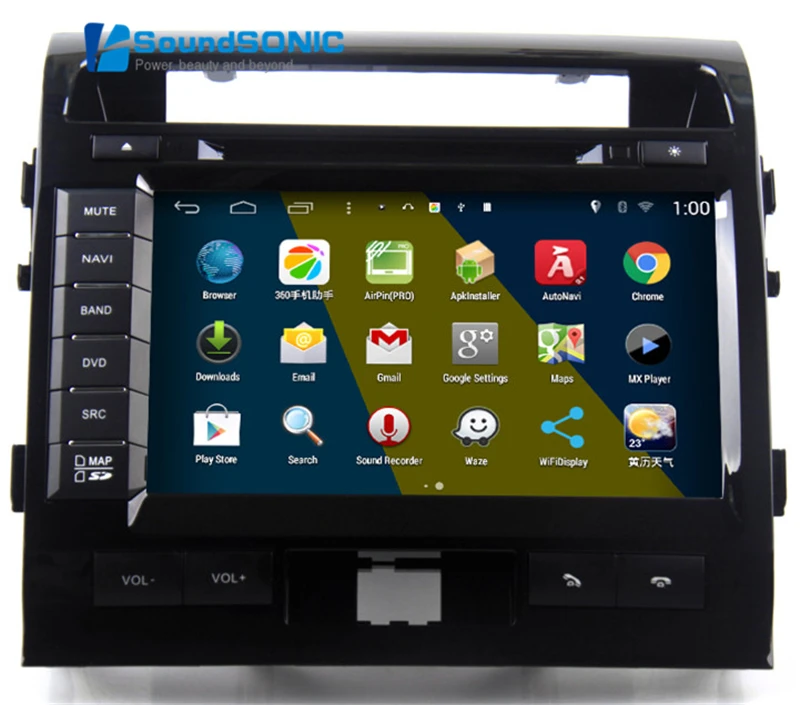 Для Toyota Landcruiser LAND CRUISER 200 Android 4.4.4 s160 Automotivo в тире Автомобильные ПК Авто Мониторы