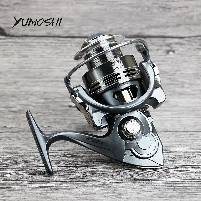 Новинка 2017 Рыболовная катушка YUMOSHI с ЧПУ коромысло 14 шарикоподшипников