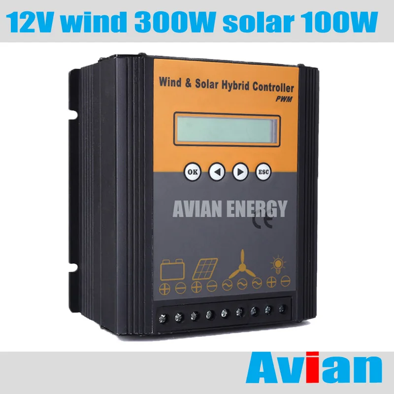 12V 400W ветро солнечной гибридной контроллер ветра 300W солнечный инвертор 100 Вт Boost и