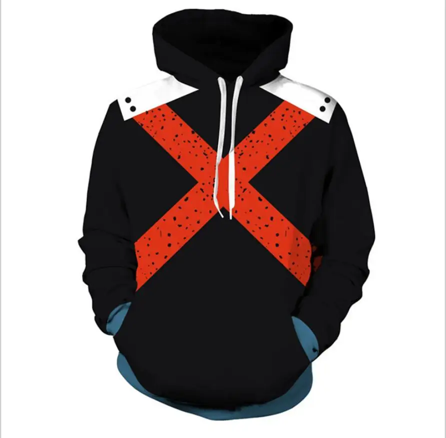

Hot My Hero Academia large size S-5XL fashion Unisex loose Hooded Pullover Top Sweatshirts man Hoodies Pullover Sweatshirts