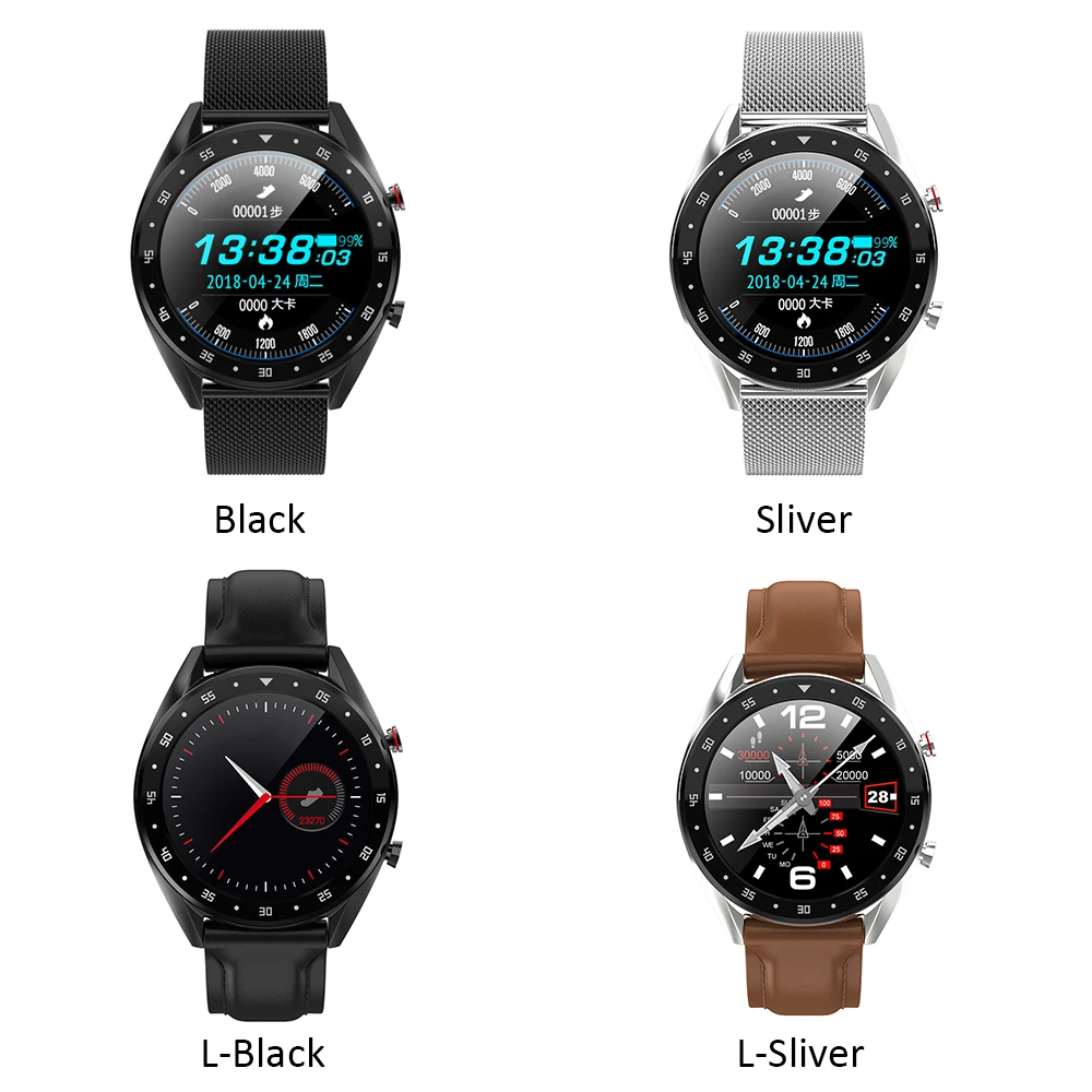 Microwear L7 Смарт-часы для мужчин IP68 Водонепроницаемый Фитнес-Браслет трекер
