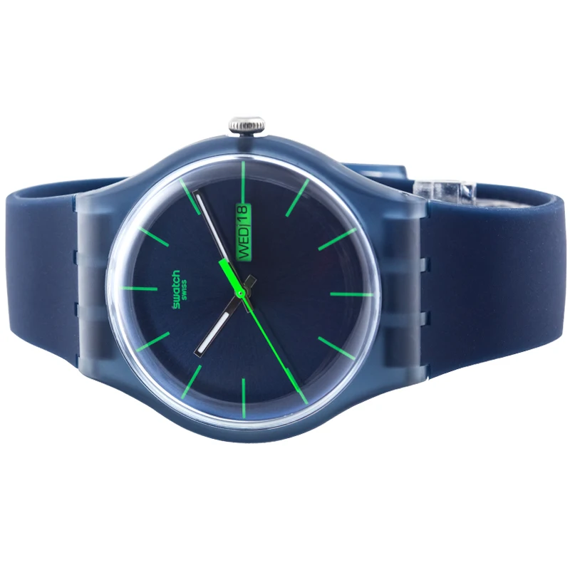 Swatch оригинальные яркие кварцевые часы SUON700|Кварцевые мужские часы| |