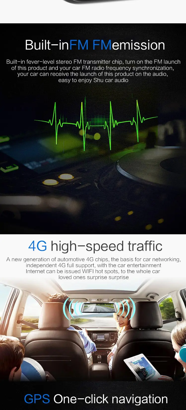 QUIDUX A9 потоковое зеркало заднего вида 10 дюймов rom 16G+ ram 1G 4G Android gps навигация автомобильный видеорегистратор Bluetooth ADAS Wifi медиа видеорегистратор