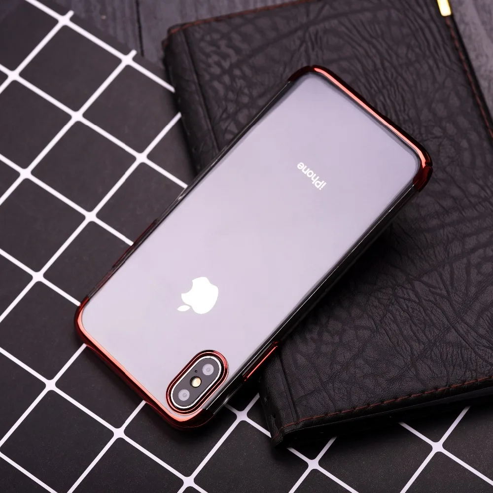 Vanlux PC Hard Case For iPhone 7 7PLUS Cover X 8 6 PLUS Anti-scratch Electroplating Protective Phone Shell Coque |