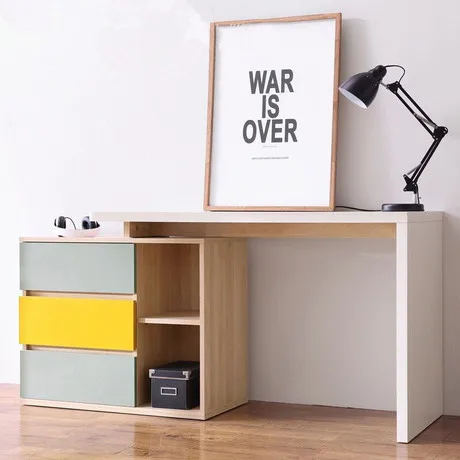 Компьютерный стол офисный мебель для ноутбука из твердой древесины + набор шкафа