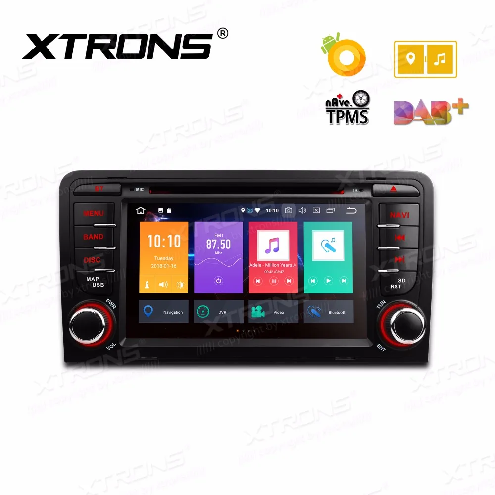 XTRONS 7 ''Восьмиядерный Android 8 0 радио GPS автомобильный DVD плеер для Audi A3 2003 2004 2005 2006