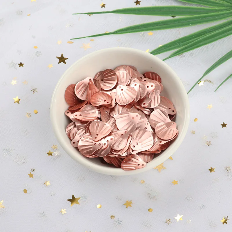 Matte Champagne 10 г/упак. 13 мм Морская раковина ПВХ свободные блестки для шитья украшения фурнитура для свадьбы ручная работа Женская одежда Аксессуары для платья - Цвет: Matte Champagne