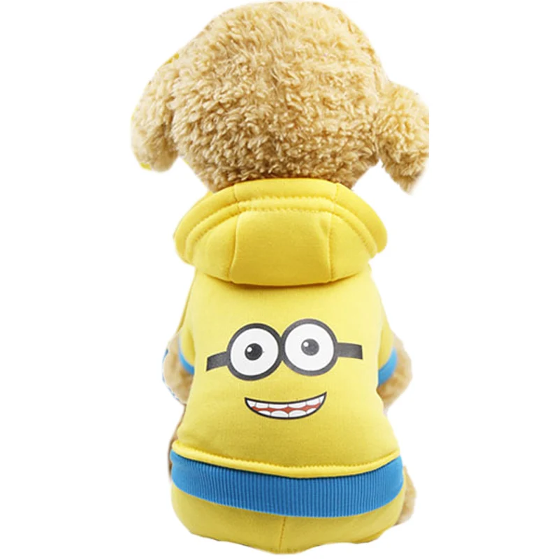 Jumpsuit-Minions Модный комбинезон для щенков собак Комбинезоны для маленьких для собак породы Йоркширский терьер Ши-тцу пальто костюм мягкая теплая одежда для домашних собак - Цвет: Jumpsuit-Minions
