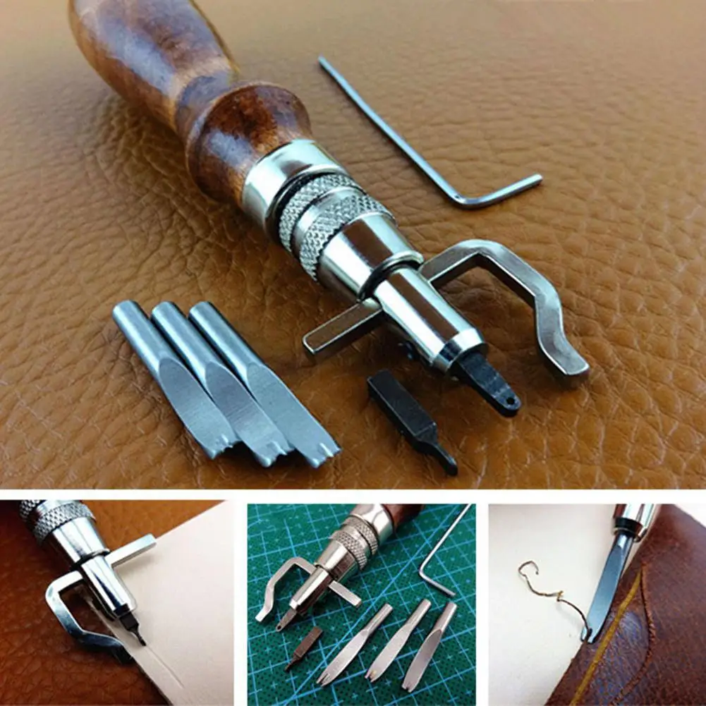LanLan 7-в-1 DIY кожа регулируемый сшивающий молот комплект облегающее полотно устройства