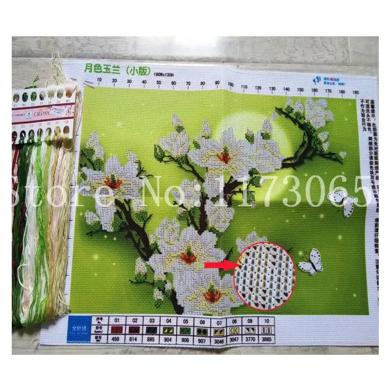 Рукоделие СДЕЛАЙ САМ вышивки крестом Наборы Для комплект вышивания магнолии