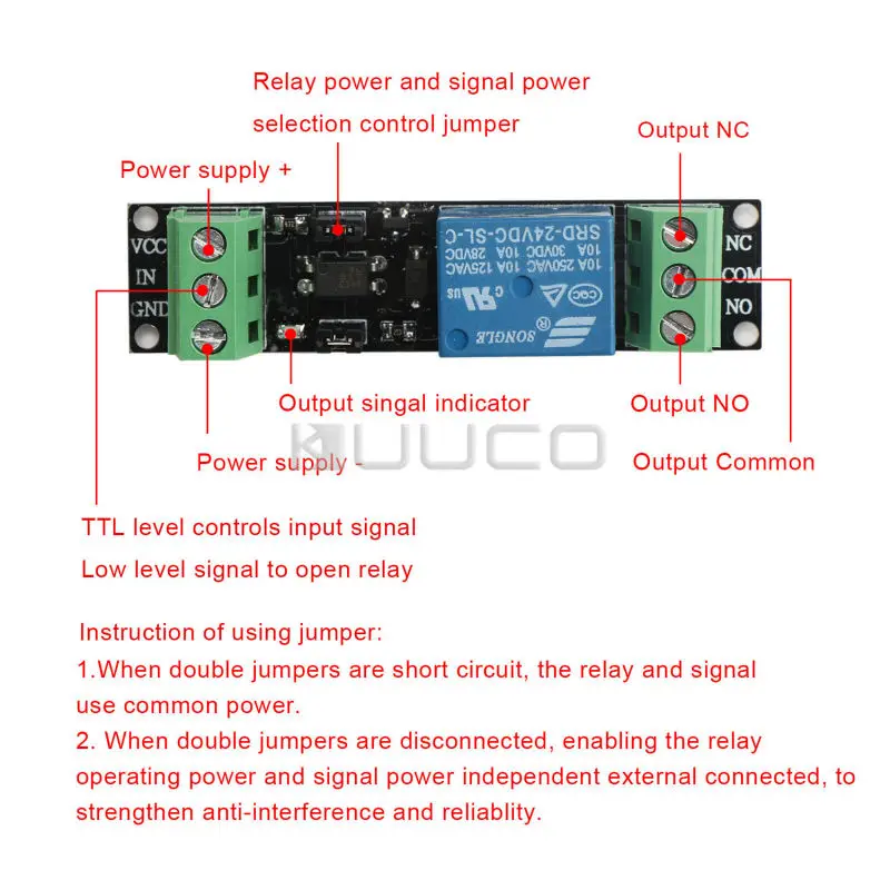5 PCS/LOT High efficiency Load Controller DC 24V relay module/relay switch/Low/high Voltage Control # 090059 | Обустройство дома