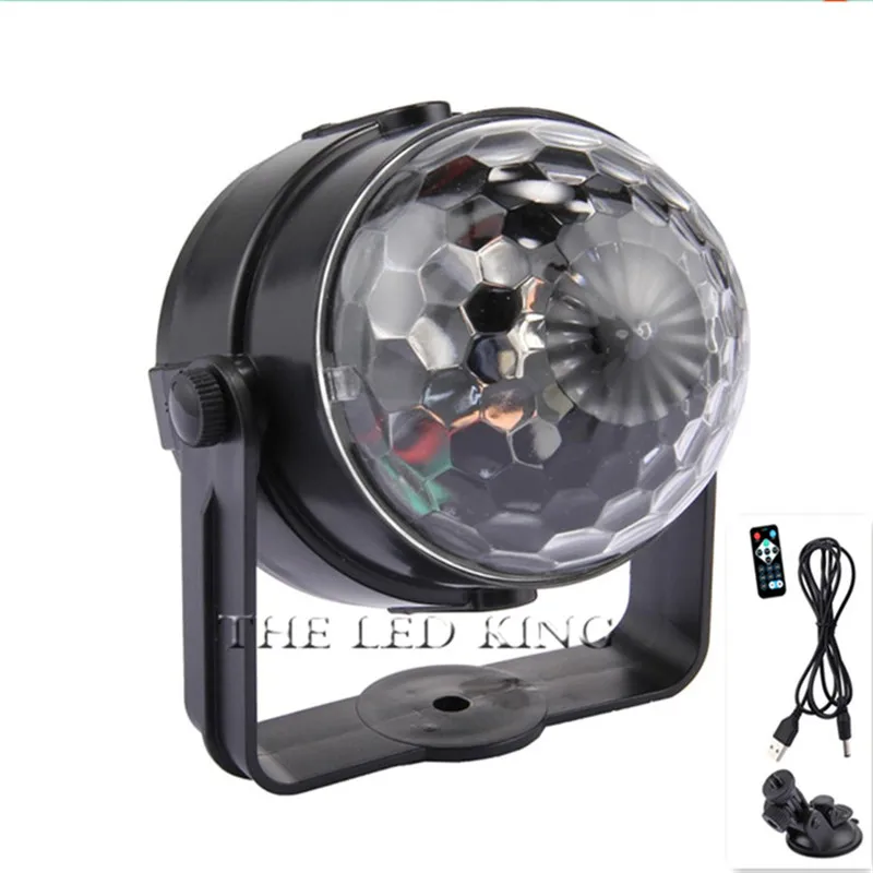 Мини RGB LED хрустальный магический шар сценический эффект осветительная лампа