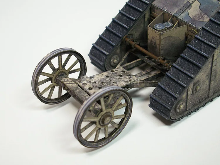 Модель из 3D бумаги 1:35 Британский Марк. I Мужской Танк Мир танков колесница литые