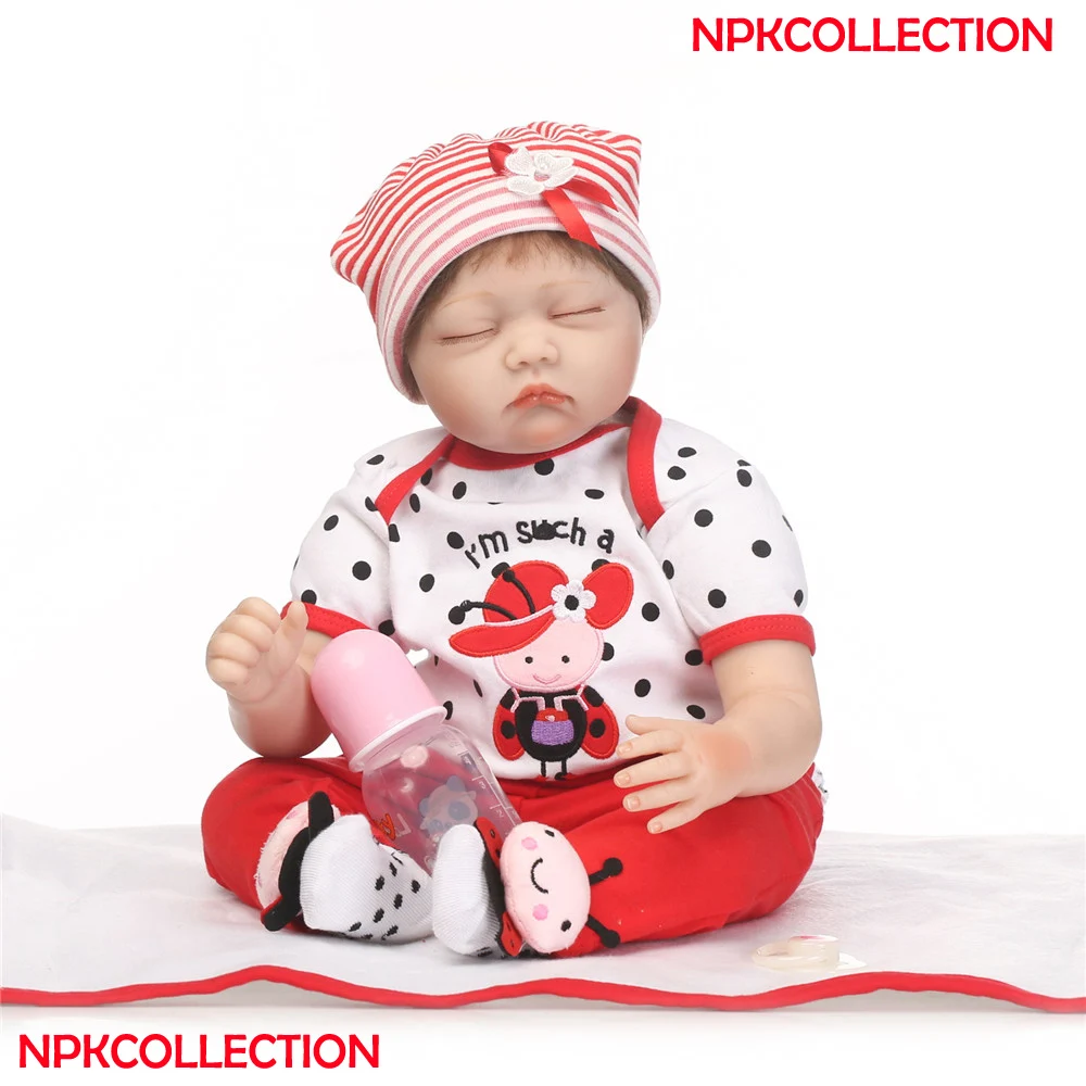 Reborn baby Dolls 22 дюйма Реалистичная силиконовая виниловая кукла детские куклы с