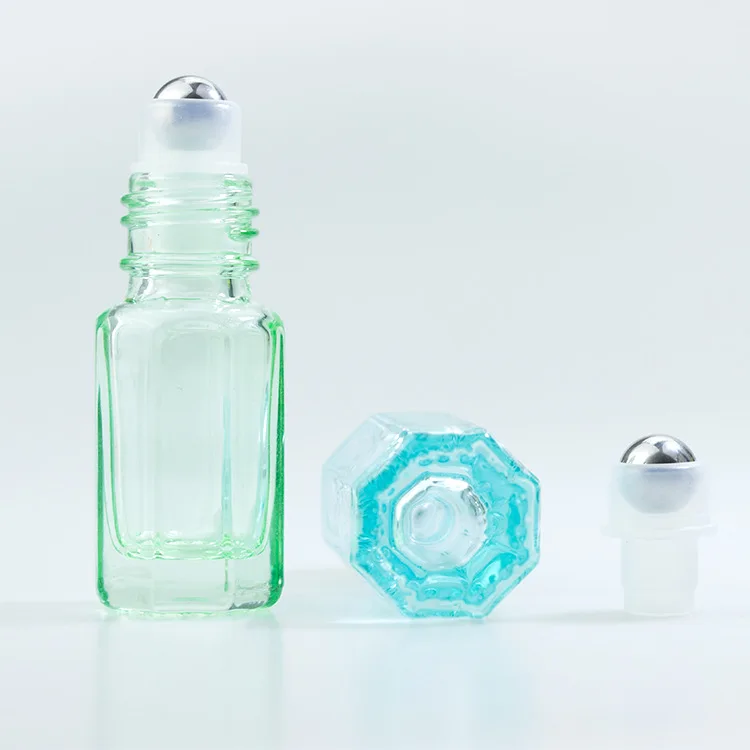 20pcs/lot 3ml Empty mini glass rollon bottles for essential oils refillable perfume bottle deodorant containers with black lid