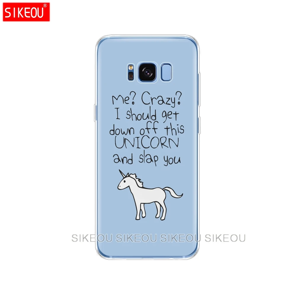 Силиконовый чехол для Samsung Galaxy S9 S8 S7 S6 edge S5 S4 S3 PLUS телефона с единорогом