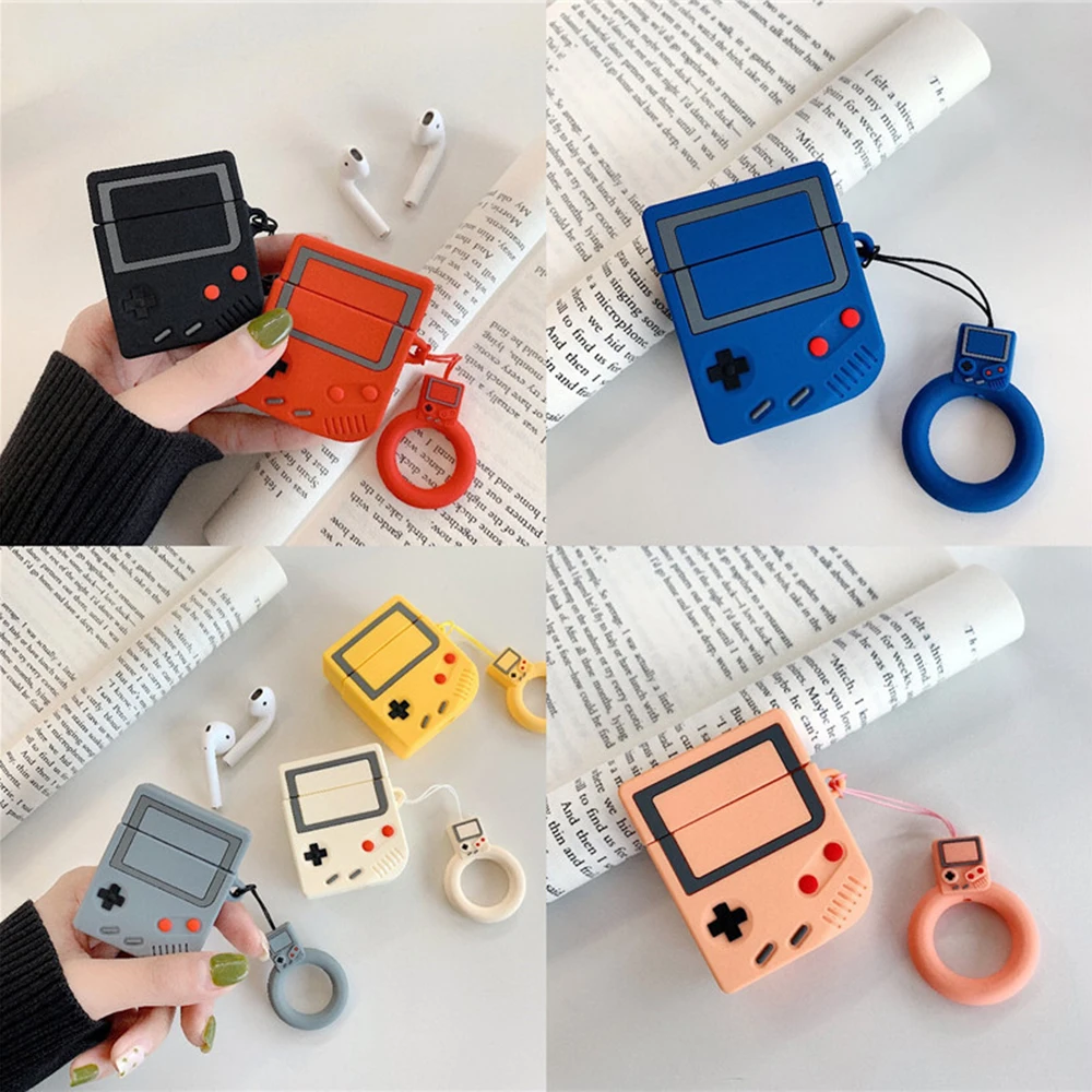 Силиконовый чехол Gameboy для Apple Airpods защитный наушников|Аксессуары наушников| |