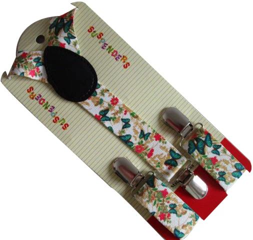 Подтяжки с принтом бабочки для девочек 1 8 лет бесплатная доставка новинка