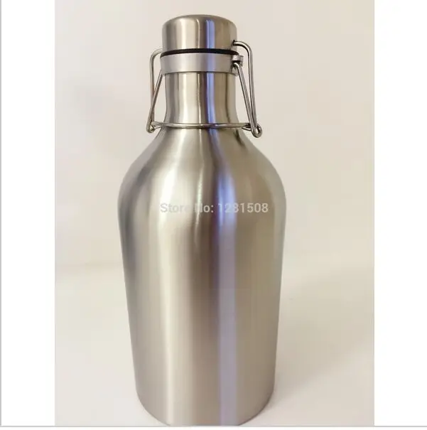 304 нержавеющая сталь пивной Ворчун 64 унции Свинг топ пивная бутылка homebrew