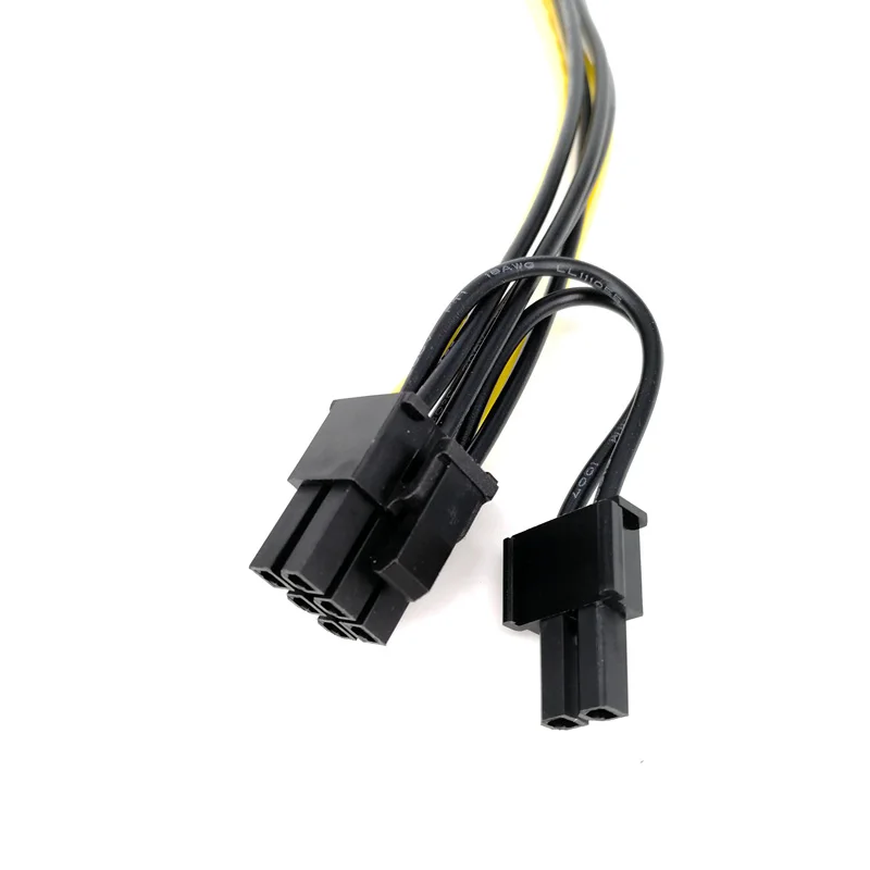 1/2/4/6/8/10 шт 15Pin SATA папа к 8pin PCI-E Женский адаптер питания для видеокарты кабель @ JH |