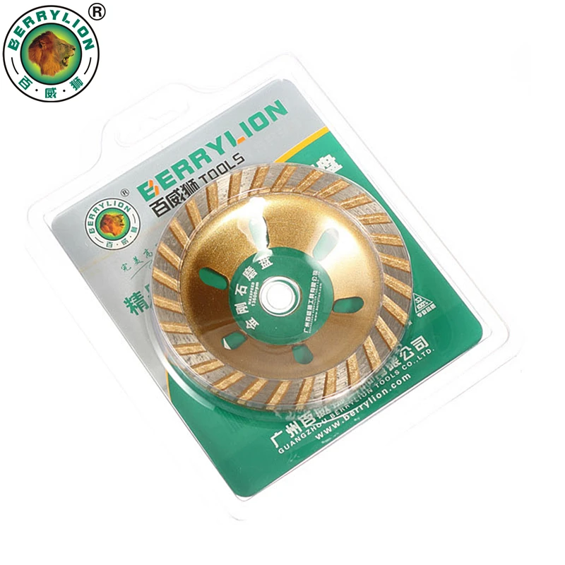BERRYLION 1 шт. 4 ''/100 мм Алмазный шлифовальный абразивный диск для бетона гранита