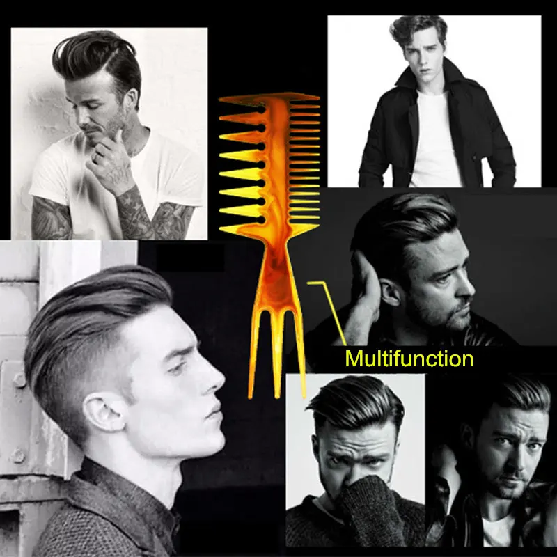Трёхсторонняя расческа для волос вставной расческа-вилка укладки масла щетка