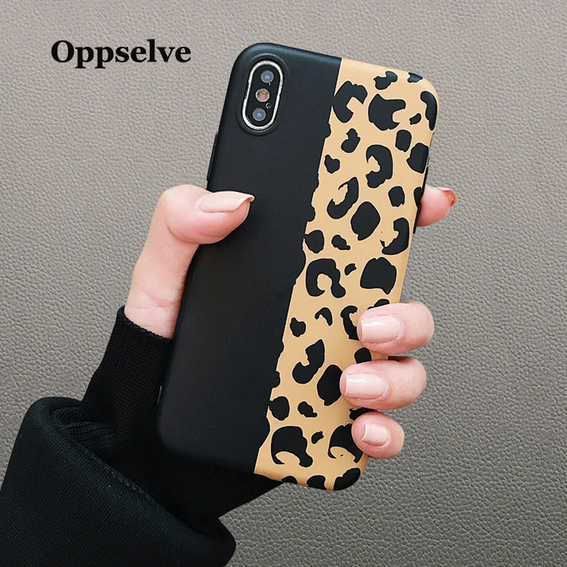 Модный Цветной чехол для телефона с леопардовым принтом iPhone XS Max XR X чехлы iphone 6 6s 7 8